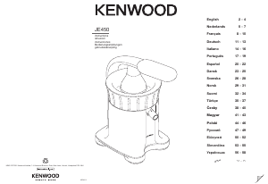 Bruksanvisning Kenwood JE450 Citruspress