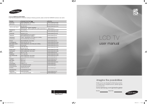 Bruksanvisning Samsung LE40A568P3M LCD TV