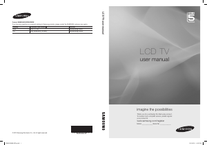 Bruksanvisning Samsung LE40C580J1K LCD TV