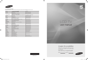 Bruksanvisning Samsung LE37A569P4W LCD TV