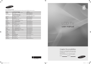 Handleiding Samsung LE40A866S1W LCD televisie