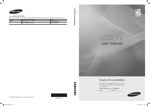 Handleiding Samsung LE40C654M1K LCD televisie