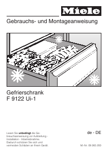 Bedienungsanleitung Miele F 9122 Ui-1 Gefrierschrank