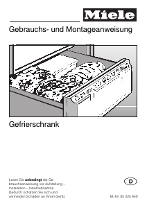 Bedienungsanleitung Miele F 7261 S Gefrierschrank