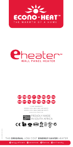Manual de uso Econo-heat eHeater Calefactor