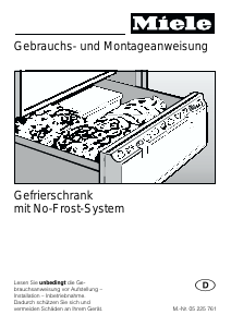 Bedienungsanleitung Miele F 7464 SN Gefrierschrank