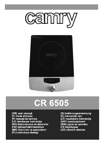 Rokasgrāmata Camry CR 6505 Plīts virsma