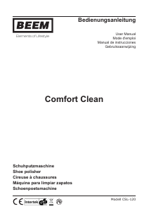 Bedienungsanleitung Beem Comfort Clean Schuhputzmaschine