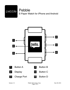 Handleiding Pebble E-Paper Smartwatch