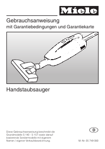 Bedienungsanleitung Miele S 144 Staubsauger