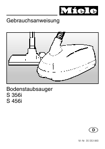 Bedienungsanleitung Miele S 456i Staubsauger