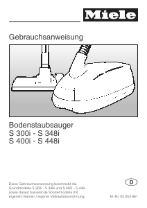 Bedienungsanleitung Miele S 312i Staubsauger