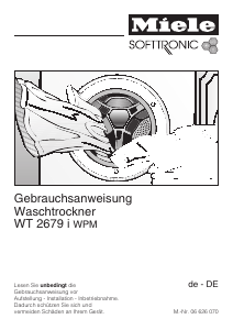Bedienungsanleitung Miele WT 2679 i WPM Waschtrockner