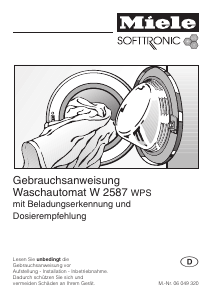 Bedienungsanleitung Miele W 2587 WPS Waschmaschine