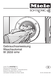 Bedienungsanleitung Miele W 2659 R WPM Waschmaschine