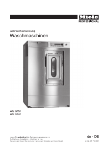 Bedienungsanleitung Miele WS 5243 EL Waschmaschine