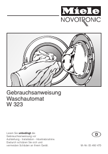 Bedienungsanleitung Miele W 323 Waschmaschine