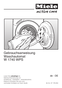 Bedienungsanleitung Miele W 1740 Active Care WPS Waschmaschine