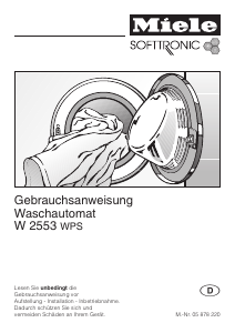 Bedienungsanleitung Miele W 2553 WPS Waschmaschine