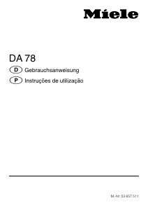 Manual Miele DA 78 Exaustor