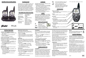 Mode d’emploi Alecto FR-25 Talkie-walkie