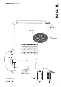 Bruksanvisning Maul MAULwork Lampa