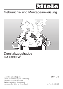 Bedienungsanleitung Miele DA 6390 W Dunstabzugshaube