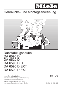 Bedienungsanleitung Miele DA 6590 D U Dunstabzugshaube
