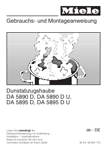 Bedienungsanleitung Miele DA 5890 D Dunstabzugshaube