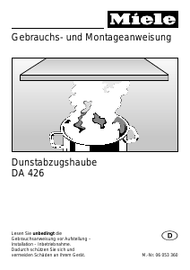 Bedienungsanleitung Miele DA 426 Dunstabzugshaube