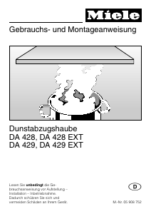 Bedienungsanleitung Miele DA 428 EXT Dunstabzugshaube