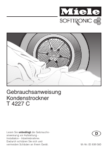 Bedienungsanleitung Miele T 4227C Trockner