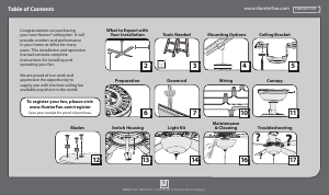 Manual Hunter Dominion Ceiling Fan