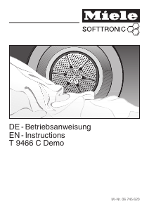 Bedienungsanleitung Miele T 9446 C LW Trockner