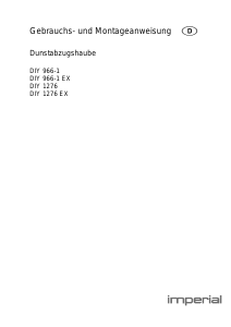 Bedienungsanleitung Imperial DIY 966-1 Dunstabzugshaube