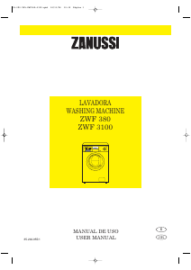 Handleiding Zanussi ZWF 380 Wasmachine