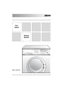 Handleiding Zanussi ZWF 14791 W Wasmachine
