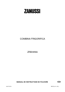 Manual Zanussi ZRB36NA Combina frigorifica