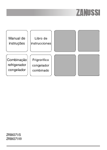 Manual Zanussi ZRB637VS Frigorífico combinado