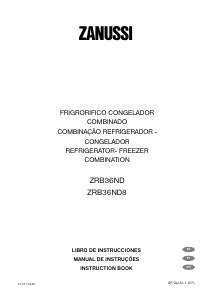 Manual de uso Zanussi ZRB36ND8 Frigorífico combinado