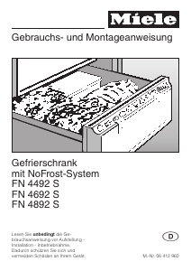Bedienungsanleitung Miele FN 4492 S Gefrierschrank