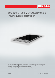 Bedienungsanleitung Miele CS 1122 E Kochfeld