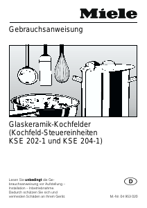 Bedienungsanleitung Miele KM 248 Kochfeld