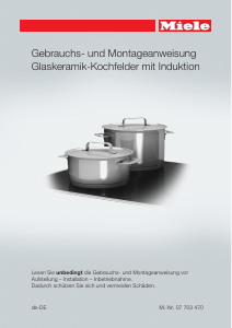 Bedienungsanleitung Miele KM 6350 Kochfeld
