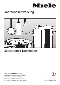 Bedienungsanleitung Miele KM 440 Kochfeld