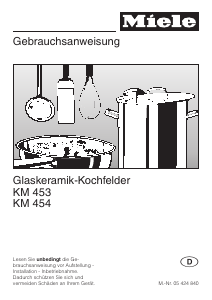 Bedienungsanleitung Miele KM 454 Kochfeld
