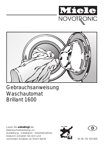 Bedienungsanleitung Miele Brillant 1600 Waschmaschine