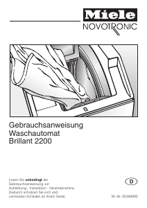 Bedienungsanleitung Miele Brillant 2200 Waschmaschine