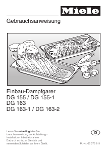 Bedienungsanleitung Miele DG 163-2 Backofen