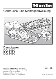 Bedienungsanleitung Miele DG 3450 Backofen